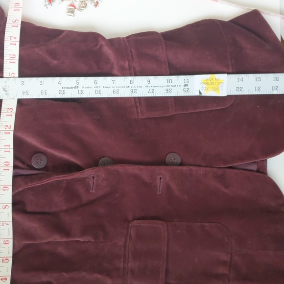 Wine burgundy blazer jacket 4 Small Port wine rich Small - Picture 17 of 17